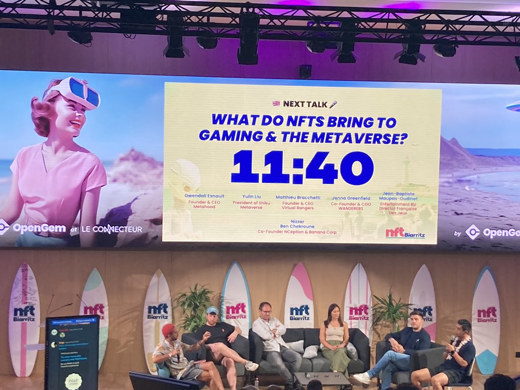 MmDS2021's tweet photo. Super interesting panel @NFT_Biarritz https://t.co/2sJ6Q7OrpK
