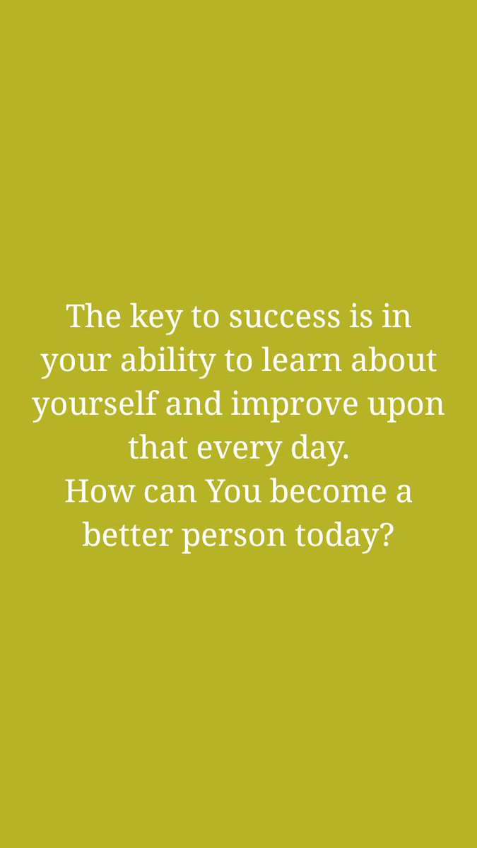 silviu_pristavu's tweet photo. The key to success is in your ability to learn about yourself and improve upon that every day.
How can You become a better person today?

#you #youandyourownuniverse #success 

https://t.co/mQHJNrtWn8 https://t.co/cQUB5zMRnn