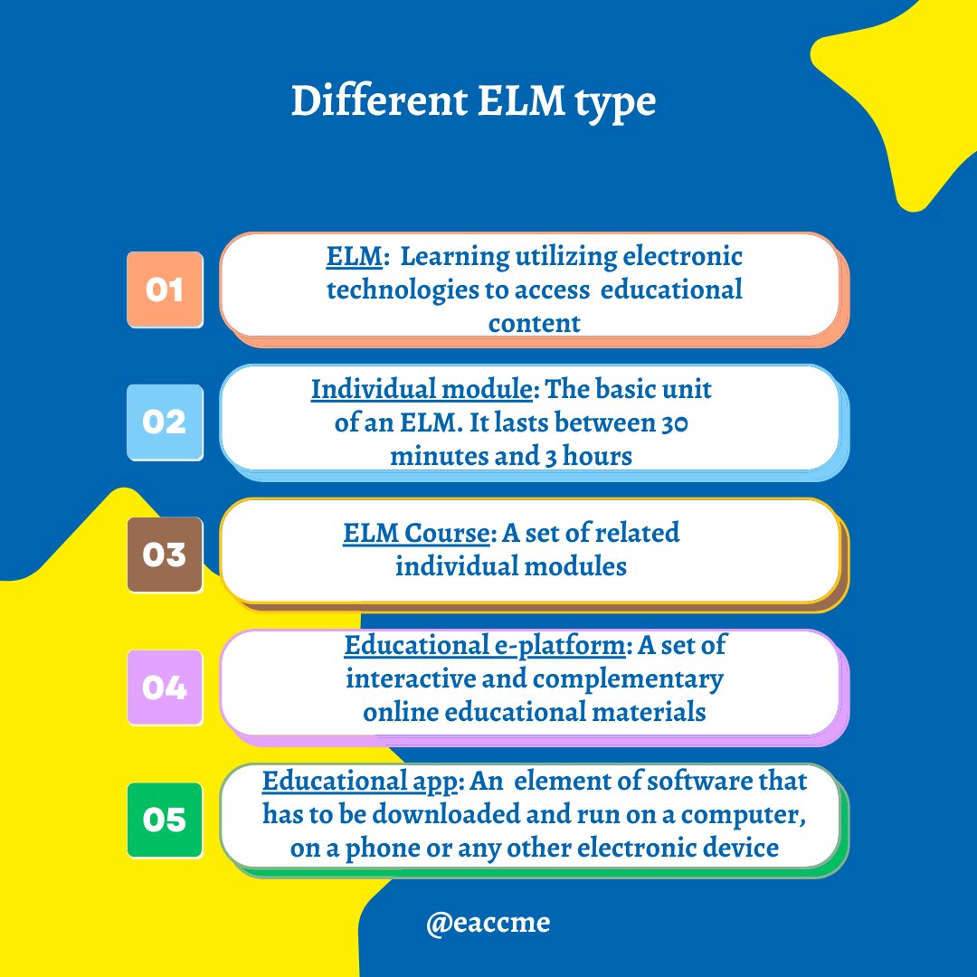 Today,   we want to share different types of ELM to help you equip yourself for   success. 

The ELM learning method is booming - it has become a go-to for   gaining knowledge and expertise in a variety of fields. 
#uems #eaccme #ELM   #GainingKnowledge