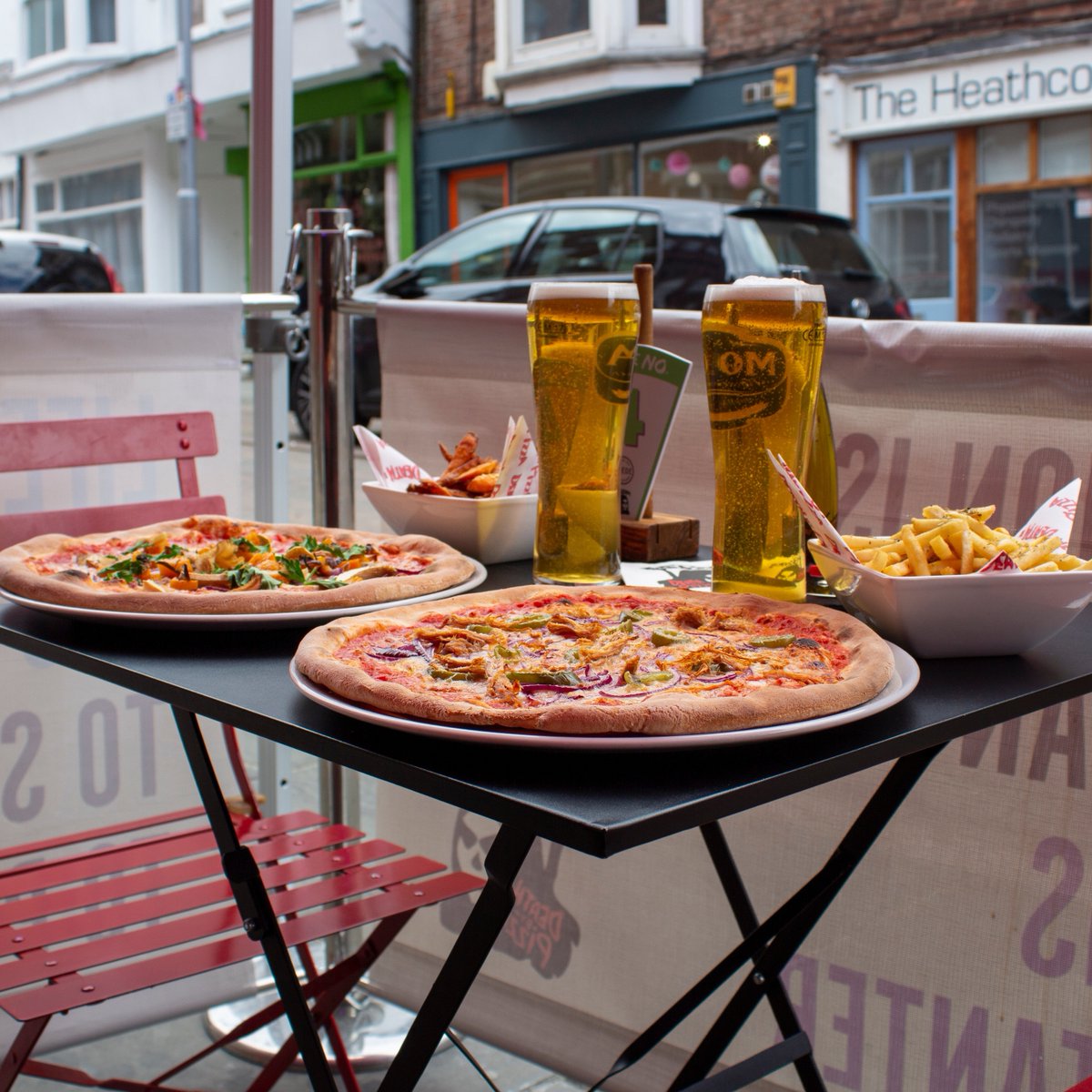 🍕🍹 Oh yeah, you heard that right! 2 pizzas, 2 drinks, ALL from just £20! 
It's the taste of rebellion at a price that'll blow your mind. So, what are you waiting for? Come and claim your slice of the action! 🍕🍹💃 #RebelDeal #2Pizzas2Drinks #SuedeBarBargain #BuzzZang