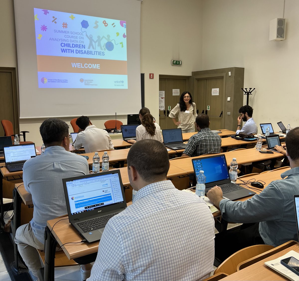 CentreforData1's tweet photo. 📍In Rovereto, Italy, for a summer school on children with disabilities.
Participants from 13 countries are gaining practical skills in data analysis and interpretation.
#DataForInclusion #EmpowerChange https://t.co/l1OBJoYLWj