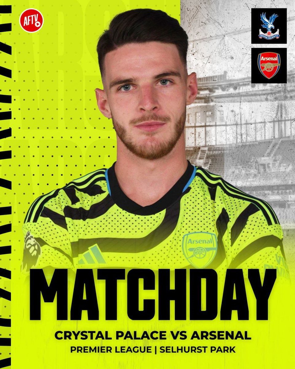 InsidebetsT's tweet image. T'S MATCHDAY! 💪 

🆚 Crystal Palace
🏟️ Selhurst Park 
⏰ 20:00 BST 
🏆 Premier League

 #CRYARS

Predicitions?
🔽🔽🔽
Arsenal🔴