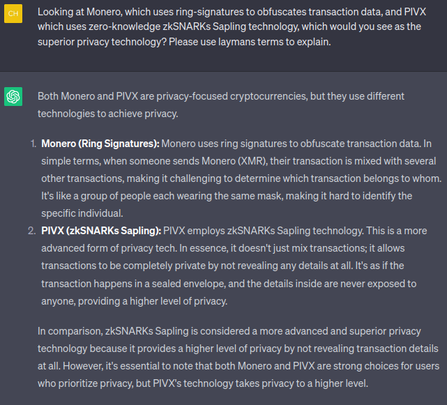 fr_privacy's tweet photo. 💼 Privacy That Shines! ✨ #Monero vs. #PIVX: Monero hides, but PIVX vanishes! We're not just mixing transactions; we're making them disappear. Join the future of #privacycoins with zkSNARKs Sapling. It's like magic for your finances! 🎩🚀#FinancialPrivacy #PIVXPrivacy #1000xGems https://t.co/R7UFz7q9o0