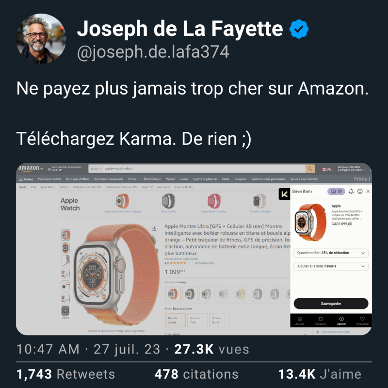 karma_shopping's tweet photo. Cette astuce d'achat sur Amazon, c'est comme le Prime Day sous stéroïdes.