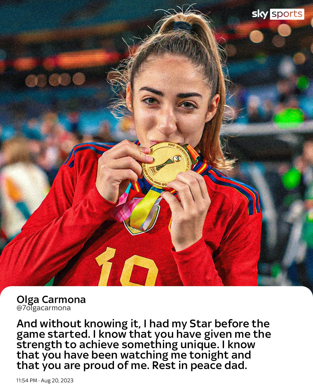 Olga Carmona Learned Her Father Died After She Scored Winning World Cup Goal