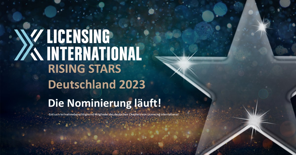 Die #Nominierungsphase der Licensing International Rising Stars Deutschland ist heute gestartet! Die #Preisträger*innen werden bei der Licensing Convention #LC23 am 21. November 2023 in #Nürnberg bekannt gegeben. <a href="/Licensing_Intl/">Licensing International</a>