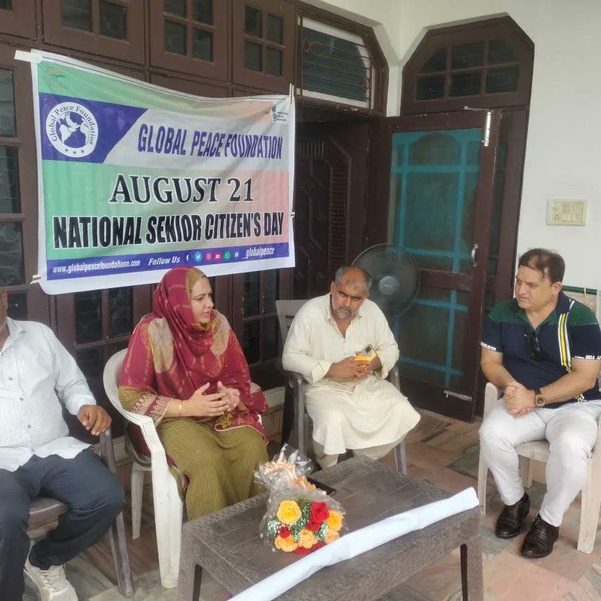 _Globalpeace's tweet photo. National senior citizen day observed by Global foundation 

DDC Bajalta ,senior citizens and women attend the function 

National senior citizen day was observed by Global peace foundation to mark the day and salute the indomitable spirit of elders who shape the social camarader https://t.co/Aga5O1QG8C