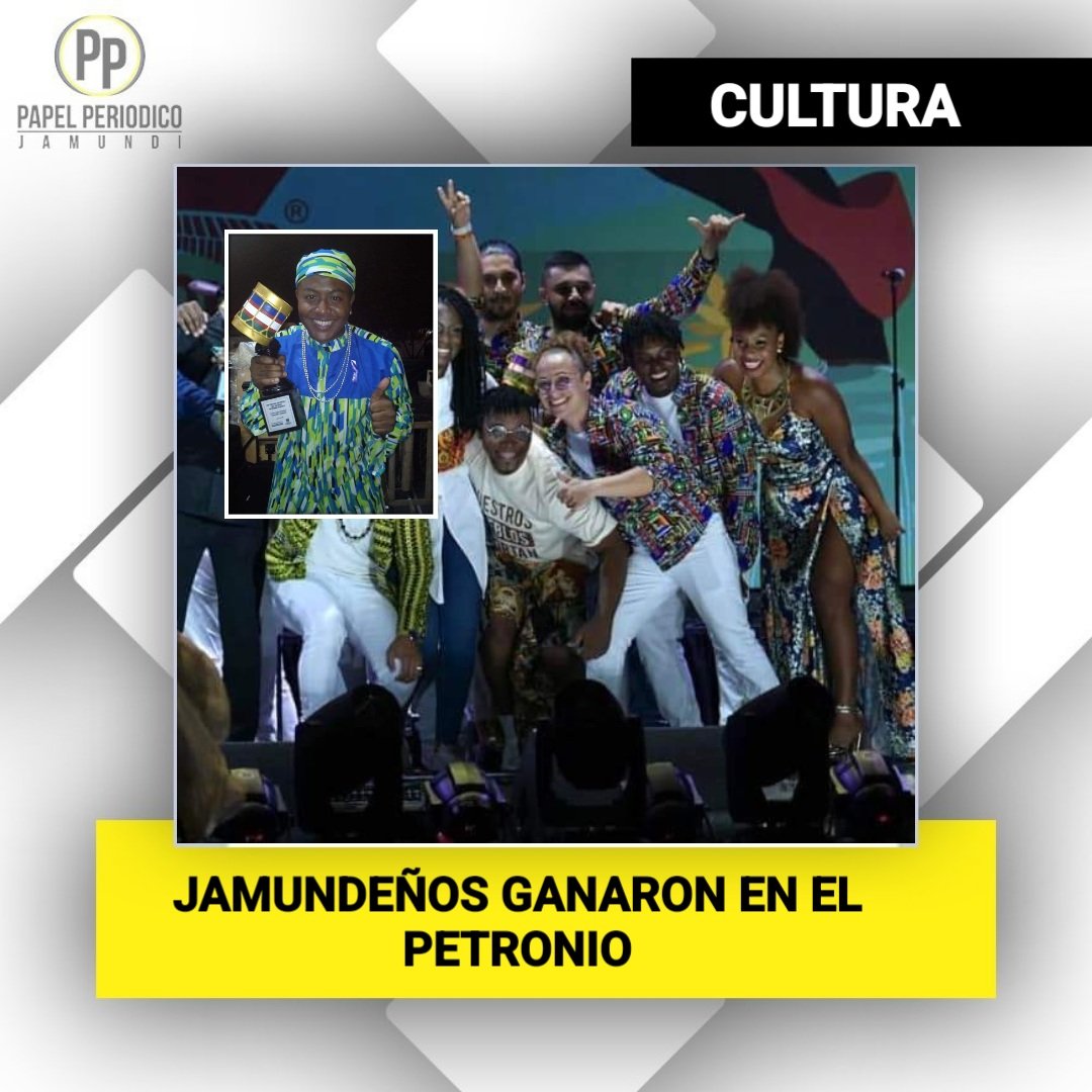 PapelPeriodicoJ's tweet image. LOS JAMUNDEÑOS GANARON EN EL FESTIVAL PETRONIO ÁLVAREZ

Jamundí es tierra de talentos. Esta frase la confirma Leonela Mosquera, Carlos Castrillón y Frank Echeverry, quienes en la noche de este domingo ganaron el primer lugar en el concurso del Festival #PetronioÁlvarez en #Cali