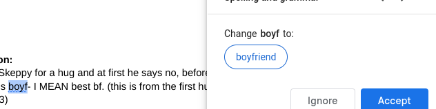 (Sneak peak to You Are My Sunshine MAP I guess)

Doing spelling and grammar check, looks like google docs is onto somethin- HELLO? o_O #happytwt 💀💀