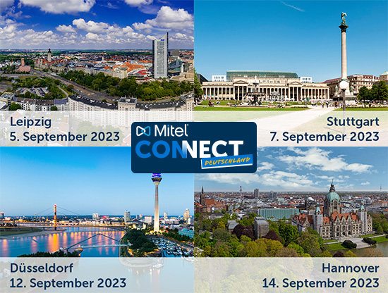 Mitel CONNECT - Channel Partner Roadshow 2023. Entdecken Sie die Vorteile und nutzen Sie diese Gelegenheit, um persönliche Gespräche zu führen. Wir laden Sie herzlich ein, an einem der vier Veranstaltungstermine teilzunehmen:
Jetzt anmelden 🚀 events.mitel.com/mitelconnectro…