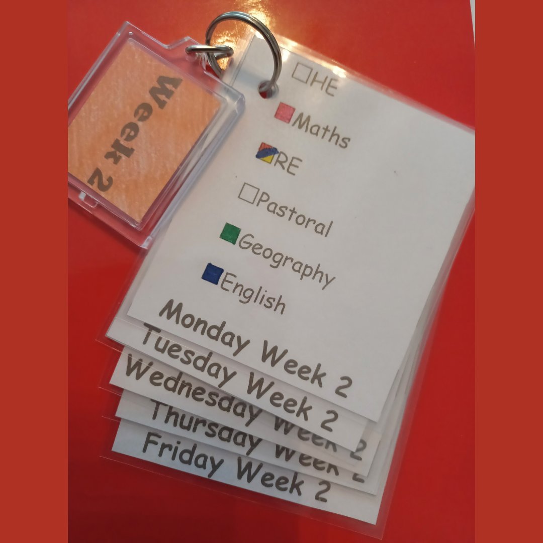 autismcentre's tweet photo. Post primary students have a lot of things to organise and remember! This colour coded list corresponds to a colour coded timetable and folders, making it easier to pack a school bag with the correct items each day.
#understandingautism #learngrowdevelop https://t.co/VOnFeDZkRt