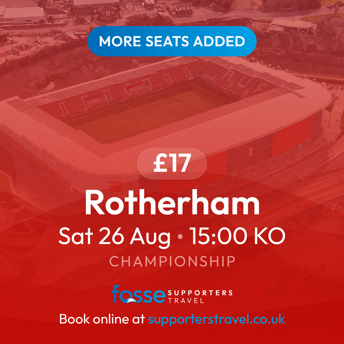 Fosse Supporters Travel (@supportertravel) on Twitter photo Facing travel issues due to train strikes? We've got your back! An extra coach is set for this Saturday, ensuring no fan misses the action.
Seats are limited though, so secure your spot now! Book online at supporterstravel.co.uk/fixture/rother…
#LeicesterCity #LCFC #TrainStrikes #Fosse Facing travel issues due to train strikes? We've got your back! An extra coach is set for this Saturday, ensuring no fan misses the action.
Seats are limited though, so secure your spot now! Book online at supporterstravel.co.uk/fixture/rother…
#LeicesterCity #LCFC #TrainStrikes #Fosse