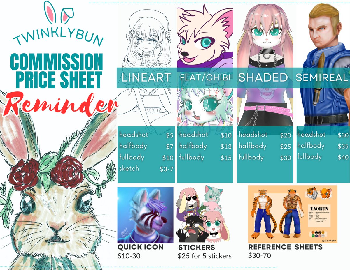 commission open reminder~! <3