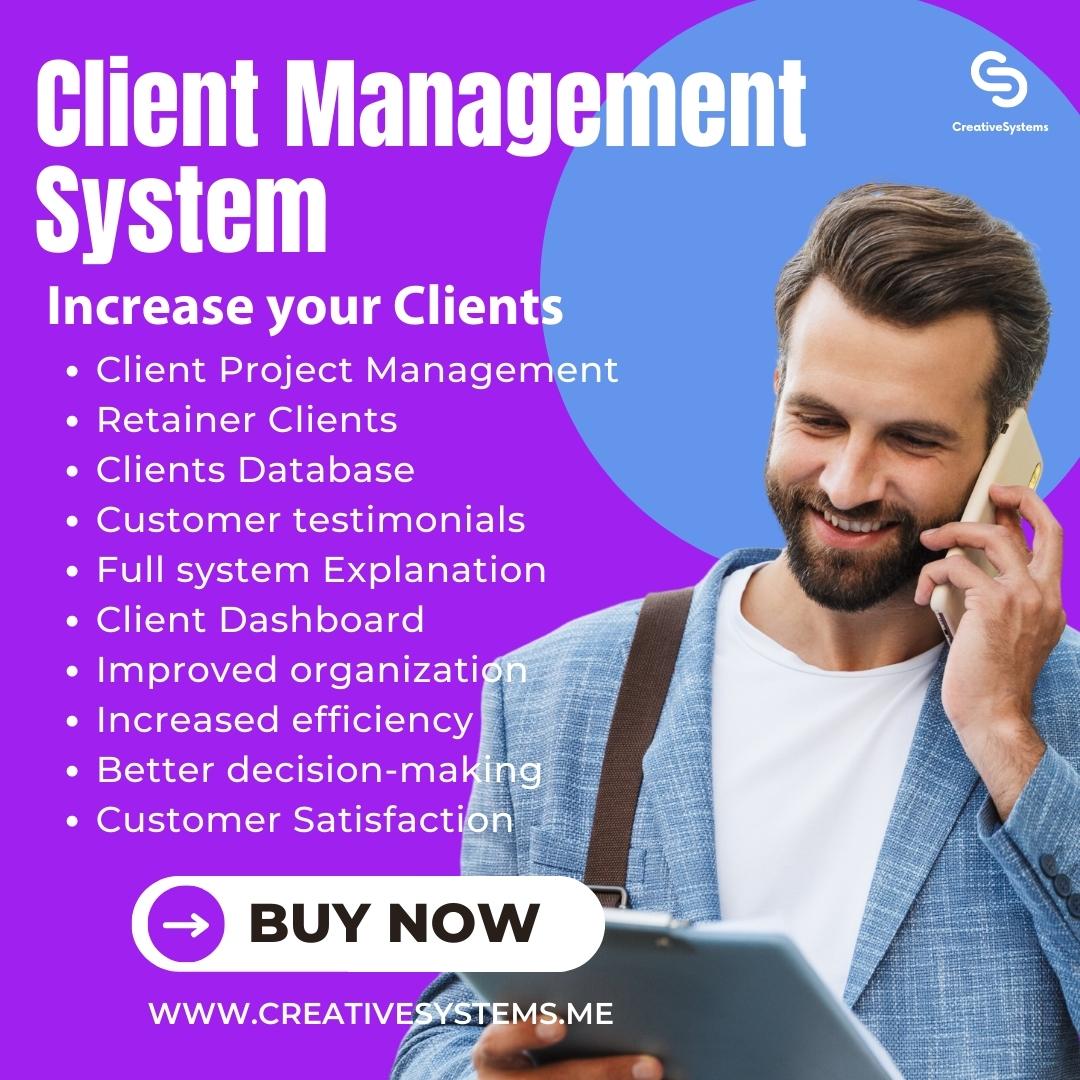 Creative4System's tweet photo. Streamline Client Relationships with our Advanced Management System! 🤝💼
.
.
نظم علاقات العملاء بكفاءة عالية باستخدام نظام إدارة عملائنا! 🤝💼
 #ClientManagementSystem #CustomerRelations #تعزيز_الكفاءة https://t.co/yFAmX1nhfT