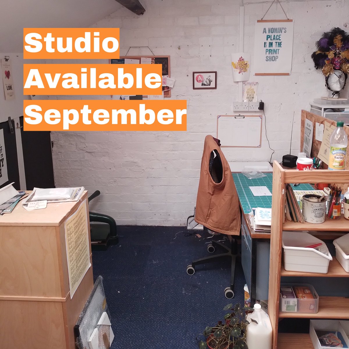 Creative Studios To Rent!⁠ - Coming up in September. ⁠ ⁠ Visit aireplacestudios.com for tour.
