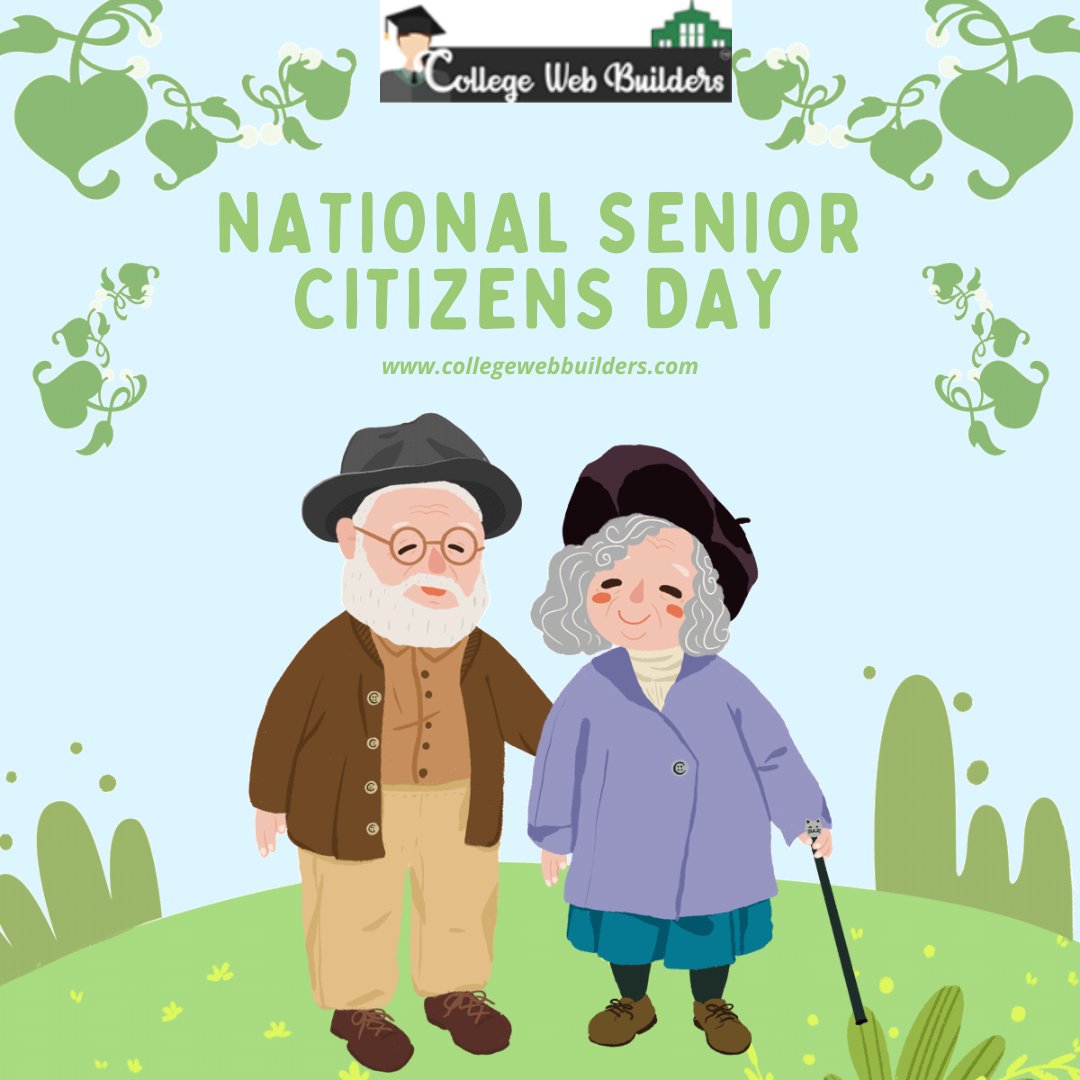 Every wrinkle tells a story. Happy #SeniorCitizensDay to those who've paved the way for us! 🌟
 collegewebbuilders.com
  + 1.202.421-5747
#collegewebbuilders #SeniorCitizensDay #HonoringElders #RespectOurSeniors #GoldenYears #AgeWithGrace #SeniorCitizensRock #itservice