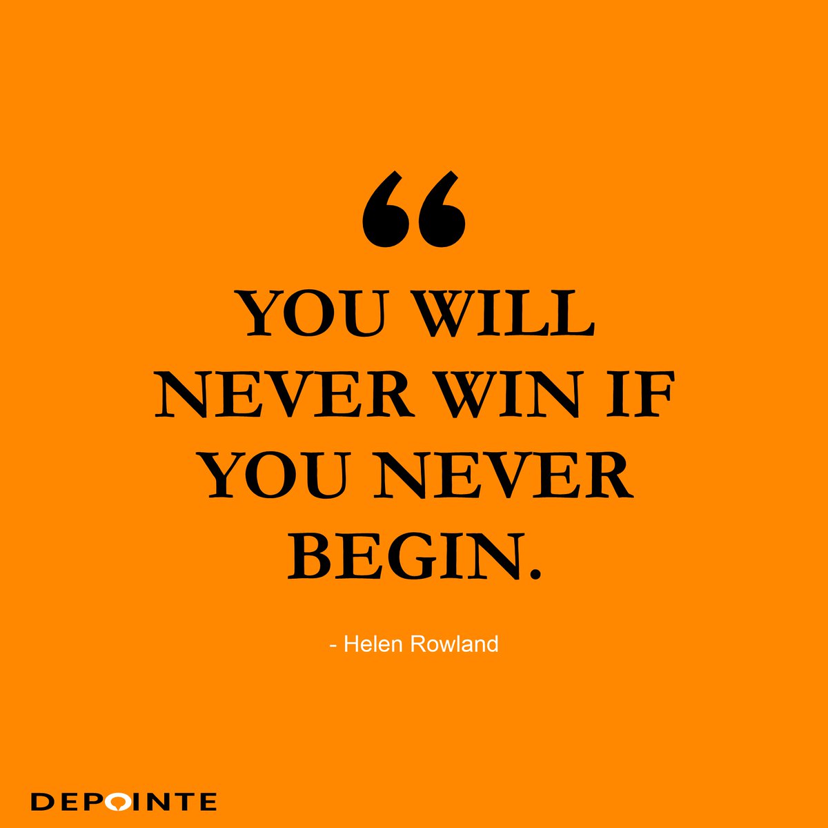 The only way to succeed is to take a chance. If you never try, you will never win.

#mondaymotivation #qotd #humancapitalmanagement