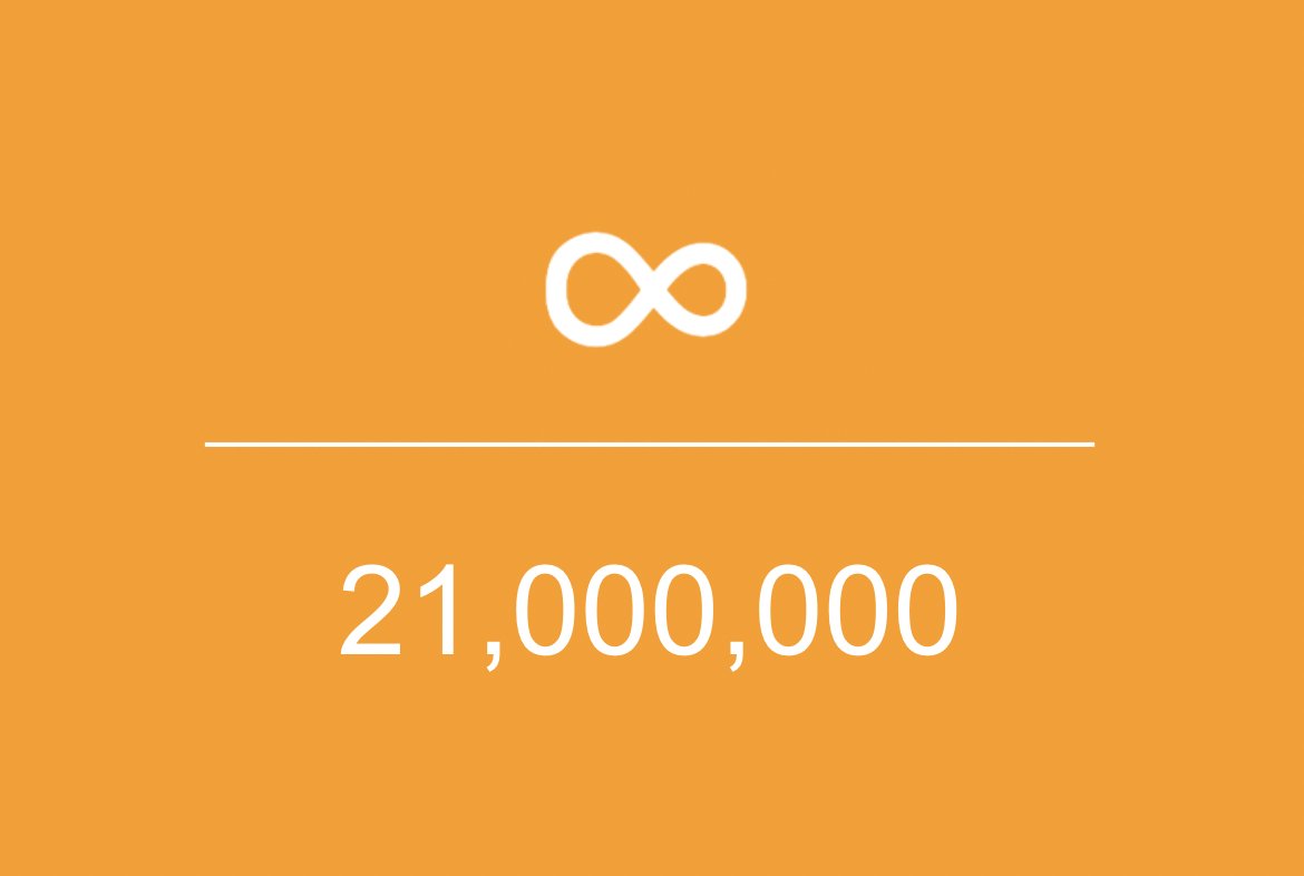 ✨ There will only ever be 21 million #Bitcoin – a fixed supply for an  ever-increasing, global demand ∞/21M = 8/21 Happy Infinity Day 🎉