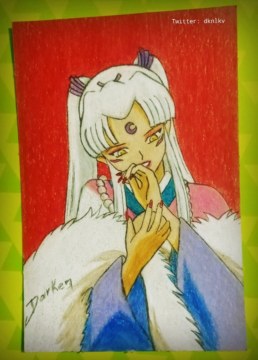 dknlkv's tweet photo. De mis pendientes no hice nada jajaja, pero ya le puse color al dibujo de Irasue, espero no haberla arruinado 😣😣

#gobodosama #inunokami #inukimi #irasue #dknlkv #fanart #traditionalart #color #半妖の夜叉姫 #hanyonoyashahime #殺生丸の母 #犬の神 https://t.co/ZWfQXgP8JV