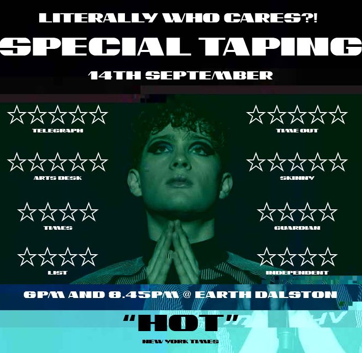 filming my standup show as a special for TV on september 14th 🙏
6pm and 8:45pm, dalston
big room. twice. bring friends: 
dice.fm/artist/leo-rei…