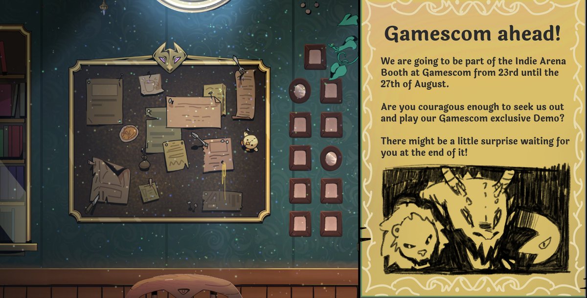 GentleTrollDevs's tweet photo. Starting tomorrow, Tavern Talk will be at #Gamescom2023 from August  23-27!  🐉 You can find us at the IAB in Hall 10.2 Booth 26c. 💜
Stop by to discover free merch, an exclusive demo and the quest we have prepared for you! It might come with a reward. 👀 https://t.co/zRufLsaX4p