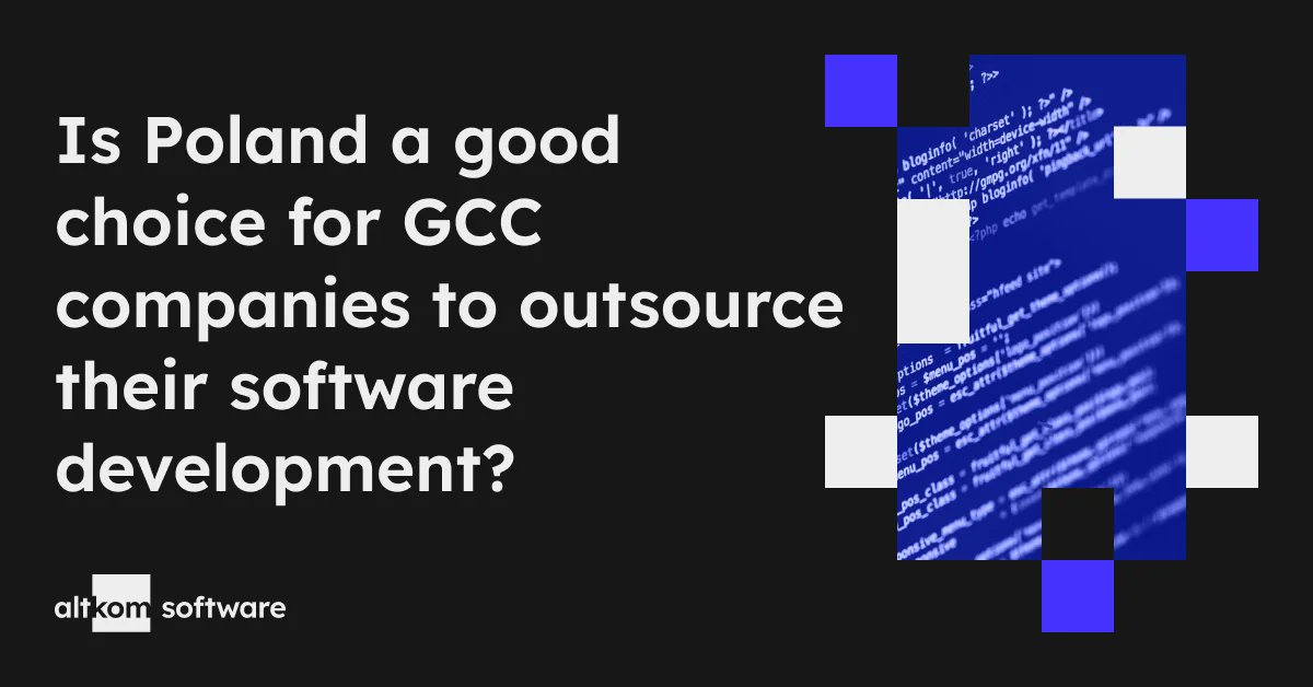 At first glance, Europe and the Arabian countries are separated by geographical distance and cultural differences 🌍 However, something brings these two seemingly disparate markets together: #vision2030. More ➡️ altkomsoftware.com/blog/gcc-outso…

#GCC #softwaredevelopment  #digitalservices