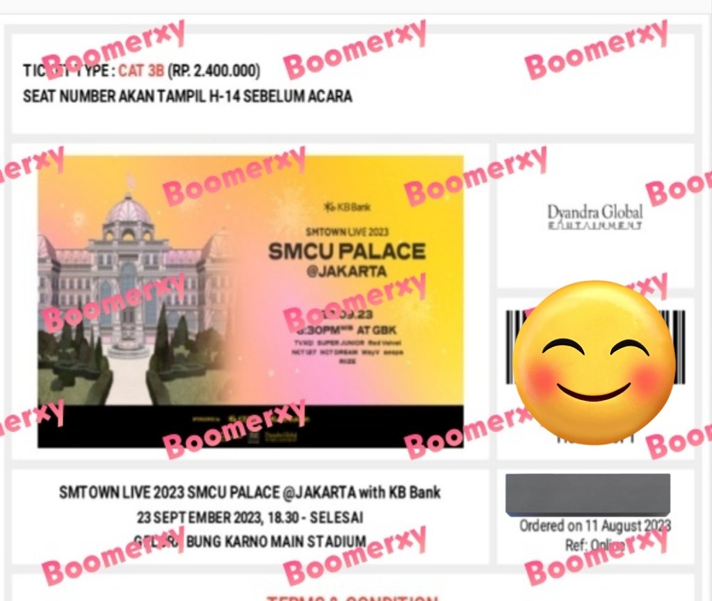 GIVEAWAY GA Tiket SMTown SMCU Palace Jakarta
End : 12/9/23

Rules :
Rt &amp; Like tweet ini
Follow tiktok @/myhyuck_
Follow ig @/sinmy.go &amp; Like post IG
Follow Twitter <a href="/sinmygo/">sinmygo</a>

Sponsor : <a href="/sinmygo/">sinmygo</a> <a href="/chansolo23/">젤젤 🔆 | HOLO '25</a>

Jangan lupa pastikan kalian bisa dateng nonton konsernya..
Rep with proof