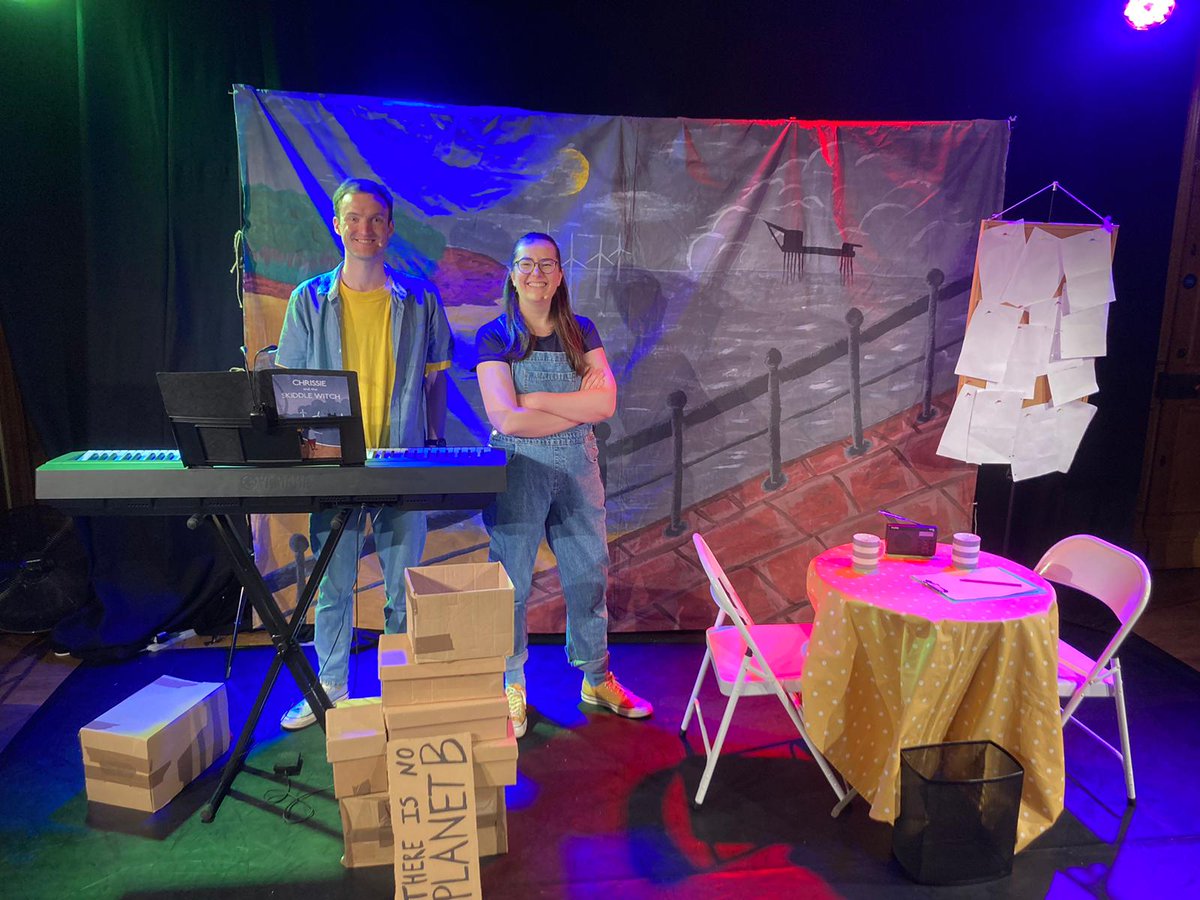 Geologise Theatre (@wearegeologise) on Twitter photo Thanks <a href="/EliCunniff/">Eli Cunniff</a> for helping with our set including designing and making our excellent backdrop made of dead stock fabric 💚 It set the scene perfectly for Skiddle! Thanks <a href="/EliCunniff/">Eli Cunniff</a> for helping with our set including designing and making our excellent backdrop made of dead stock fabric 💚 It set the scene perfectly for Skiddle!