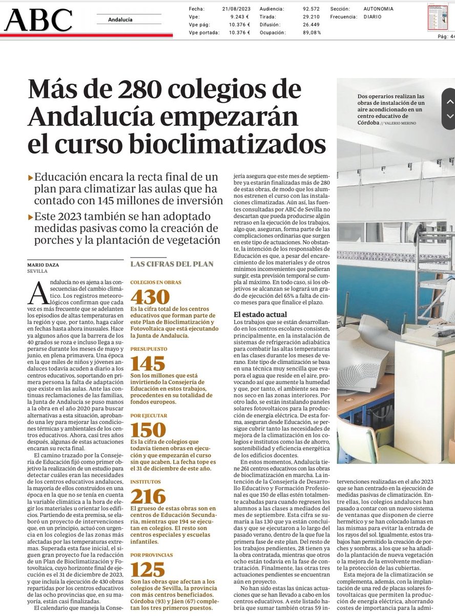 La Ley de Bioclimatización, lograda por las familias de <a href="/escuelasdecalor/">Escuelas de Calor</a>, era algo muy distinto a esto que aplica el Gobierno.

No hay ni participación de la comunidad educativa, ni auditorías, ni conocemos los criterios para seleccionar unos centros y no otros ❌