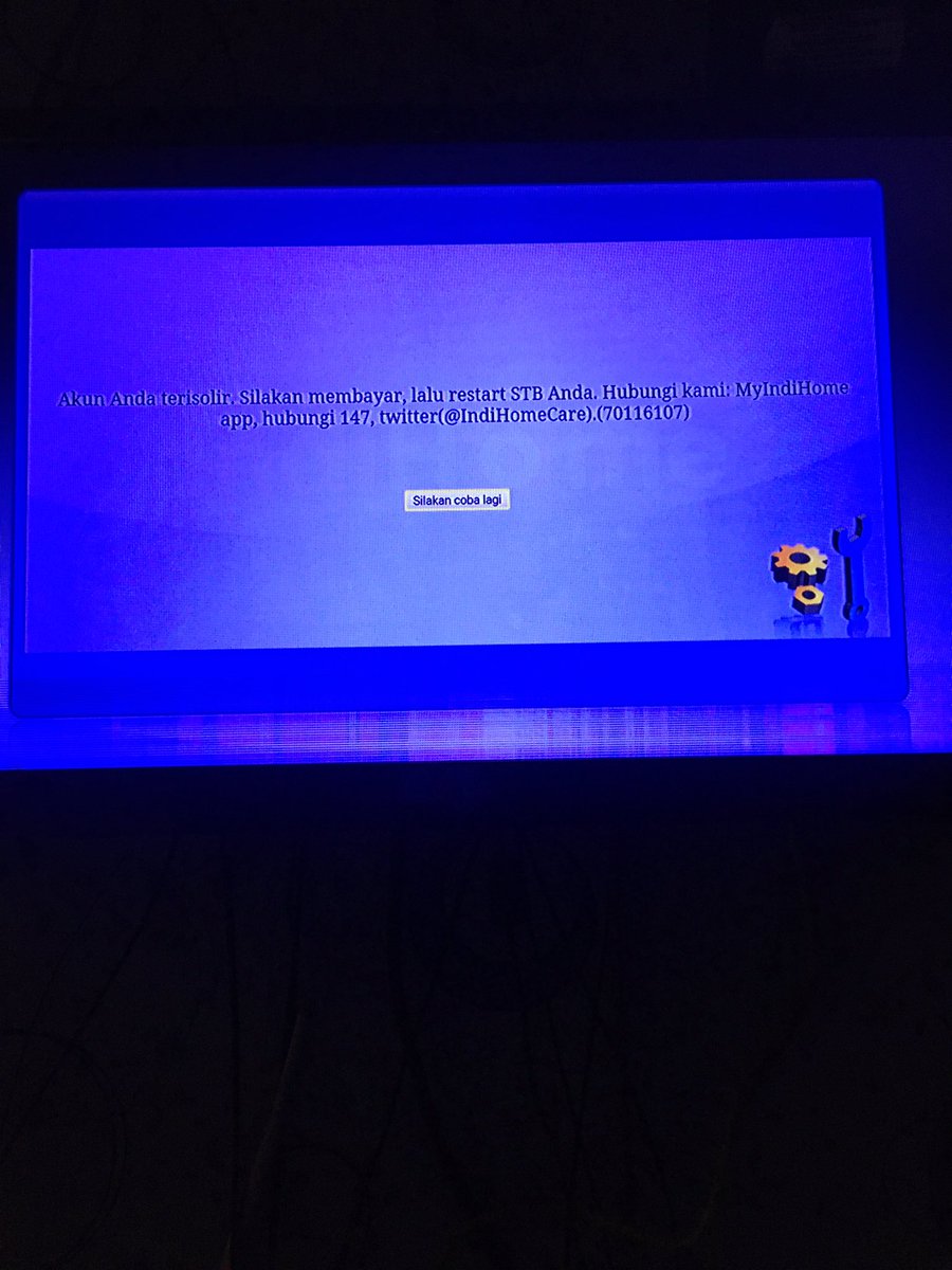 dickong83's tweet photo. @IndiHomeCare layanan tv saya tdk bisa di gunakan,padahal sudah saya restart berkali kali https://t.co/80PenWainE