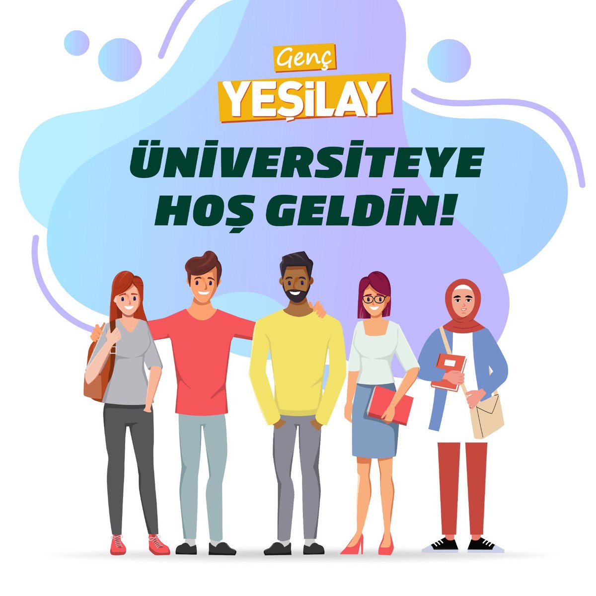 Üniversiteye hoş geldin! 🥳

Kampüslerdeki Genç Yeşilay Kulüplerimiz büyük bir heyecanla senle tanışmak için bekliyor. 🎊

Bağımlılıklarla mücadelemizde seni de aramızda görmekten mutluluk duyarız! 💚

#Yeşilay #GençYeşilay #Tercih2023