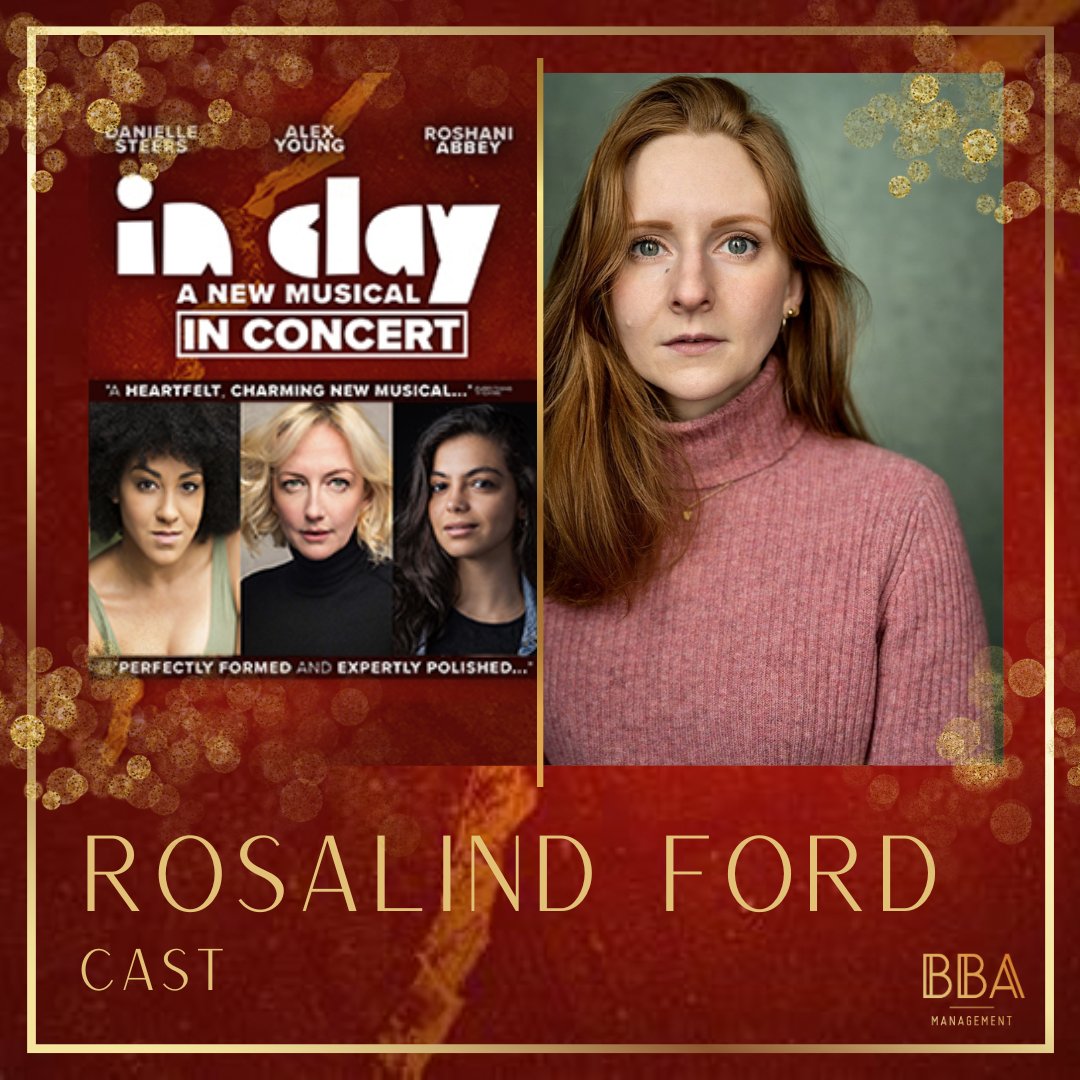 BBA Management (@bbateam) on Twitter photo Our brilliant ROSALIND FORD (<a href="/RosalindoFord/">Rosalind Ford</a>) will be performing with In Clay: In Concert tonight at <a href="/TheOtherPalace/">The Other Palace</a>!
Break a leg Ros ❤️
#proudagents Our brilliant ROSALIND FORD (<a href="/RosalindoFord/">Rosalind Ford</a>) will be performing with In Clay: In Concert tonight at <a href="/TheOtherPalace/">The Other Palace</a>!
Break a leg Ros ❤️
#proudagents