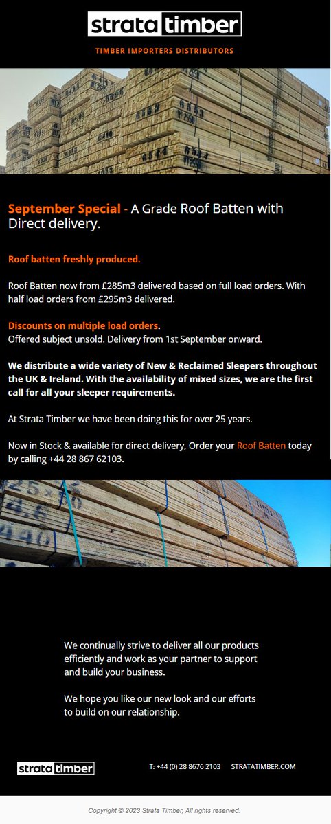 INTOUCH_RUGBY's tweet photo. Deal > Strata timber > September Special >>> https://t.co/sqDCqhnikr  #strata #timber #ad #roof #batton https://t.co/1zTQb5CwWc