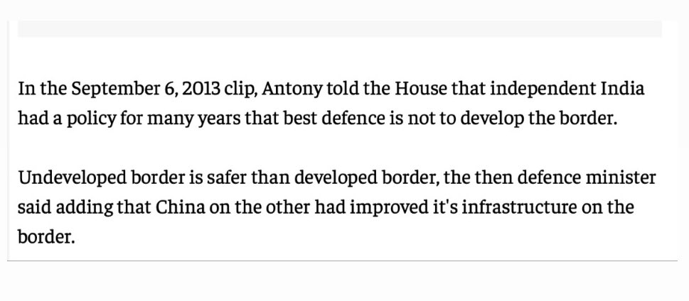 @SaketGokhale You’re claiming that Roads in Ladakh are not “built by Modi” but BRO has been building & maintaining roads in the region since DECADES. Dude, Defence Minister of India has told the Parliament in 2013 that their policy is not to develop the borders. You may file RTI & confirm 😉