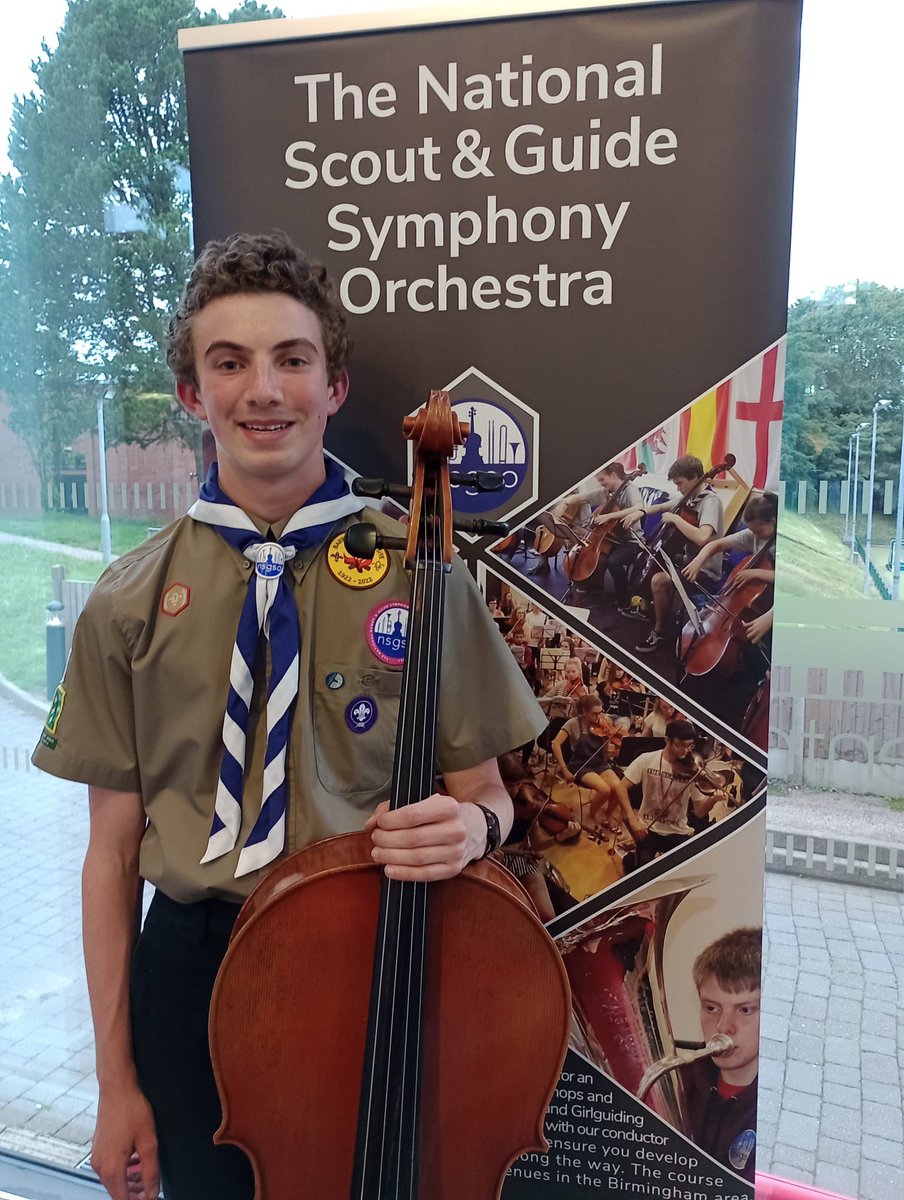 Amazing experience for F who took part in the National Scout and Guide Symphony Orchestra through the summer.