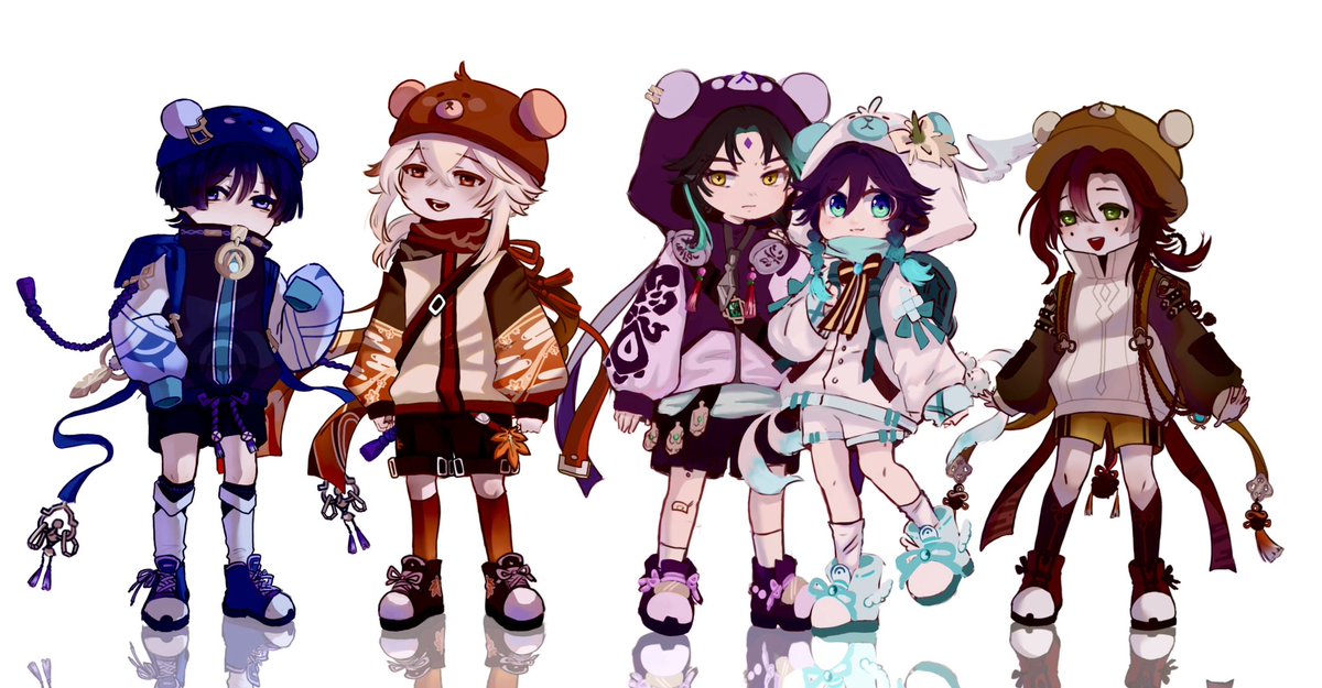 Beeonie2107's tweet photo. baby Bears
#Genshin  #xiaoven #kazuscara #Heizou https://t.co/9A6ORh5bOf