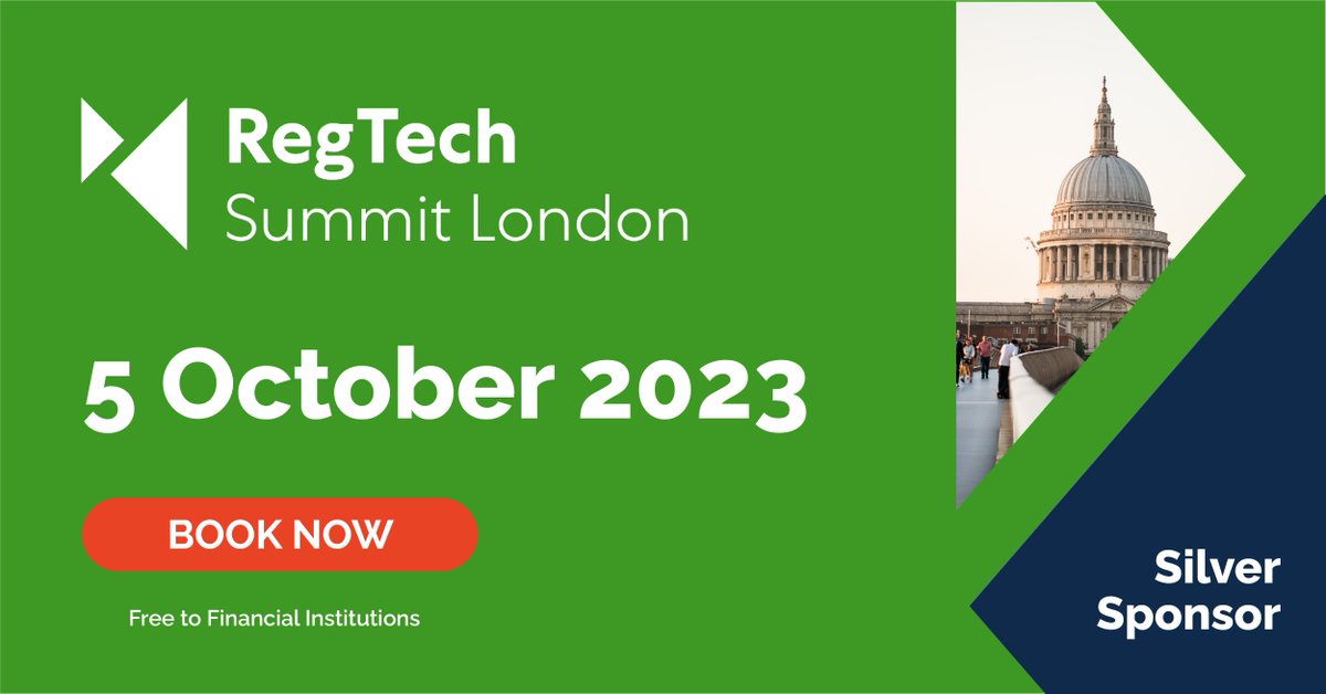 eflowglobal's tweet image. We&apos;ll be sponsoring A-Team&apos;s annual RegTech Summit London this October! 

If you haven&apos;t already, be sure to book your ticket here: a-teaminsight.com/events/rtslond…

#RTSLDN #RegTechSummit #RegTech #Compliance
