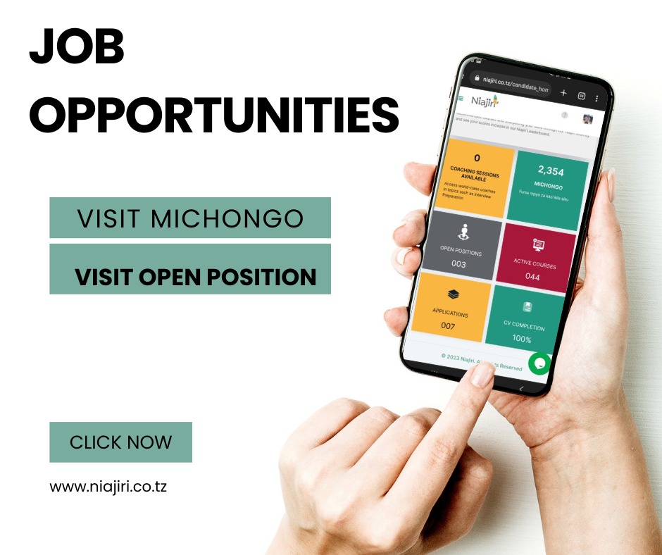 niajiriplatform's tweet photo. Are you looking for Job opportunities 
Visit now Michongo and Open opportunities at https://t.co/NI4MGd3EPp 

#Niajiritz #jobopportunities #michongo https://t.co/gdciL8LFBX