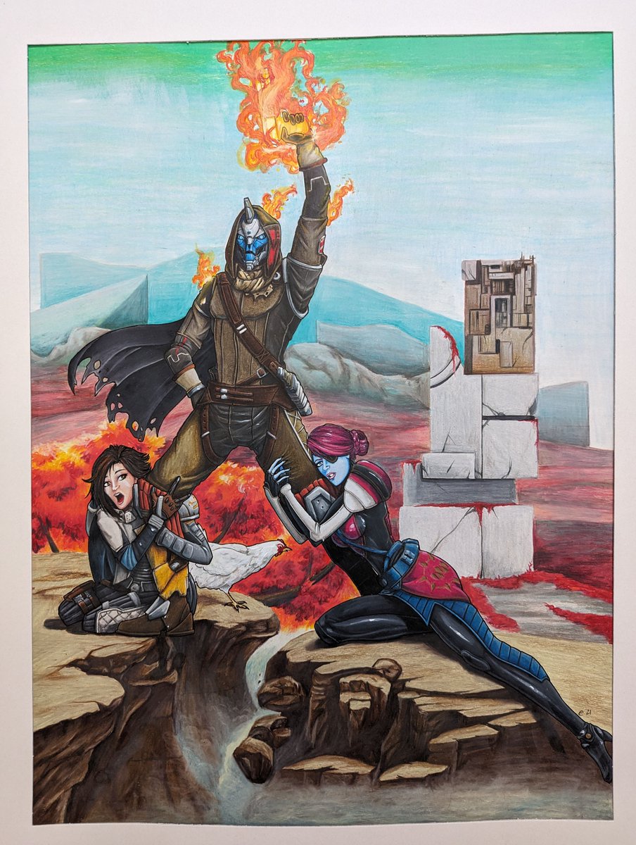 ericinks's tweet image. All the Cayde-6, all the time.  Various Cayde pieces over the years, part 1. @Bungie @DestinyTheGame @Destiny2Team 

#cayde6 #destiny2 #destiny2art #destinyart