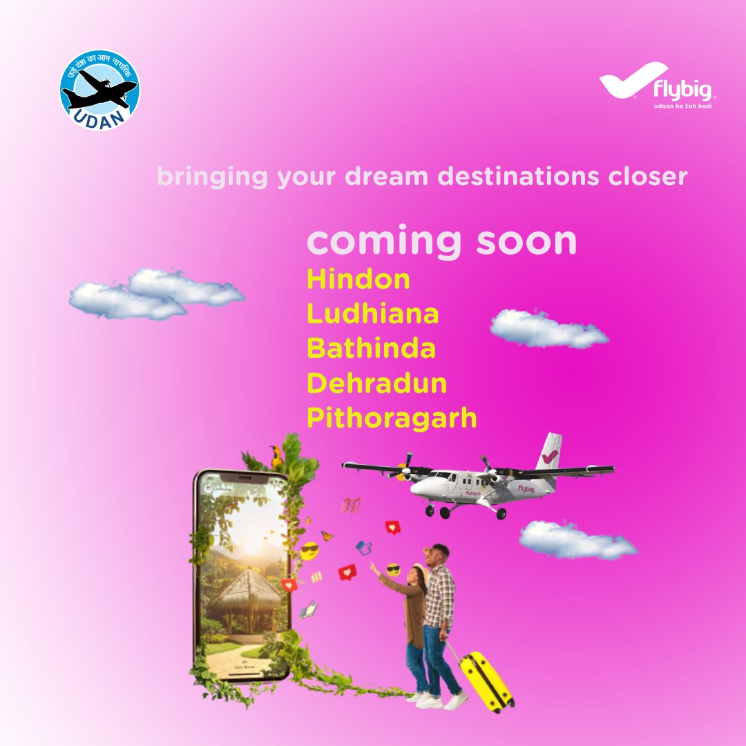 #𝐋𝐚𝐧𝐝𝐢𝐧𝐠𝐀𝐥𝐞𝐫𝐭
Get ready, because we're gearing up to make a grand entrance in #𝐇𝐢𝐧𝐝𝐨𝐧, #𝐋𝐮𝐝𝐡𝐢𝐚𝐧𝐚, #𝐁𝐚𝐭𝐡𝐢𝐧𝐝𝐚, #𝐃𝐞𝐡𝐫𝐚𝐝𝐮𝐧 and #𝐏𝐢𝐭𝐡𝐨𝐫𝐚𝐠𝐚𝐫𝐡  to serve you like never before!
 Your wait is almost over!

#UdaanHoTohBadi #ComingSoon