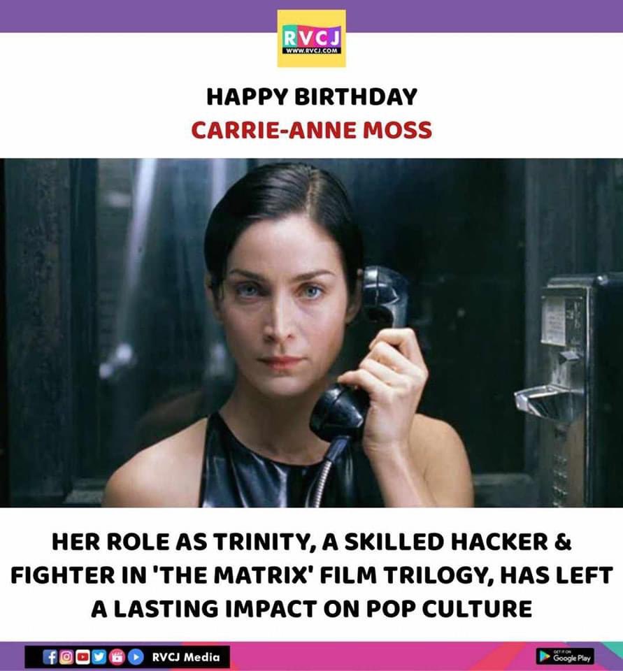 Happy Birthday Carrie-Anne Moss!

#carrieannemoss #hollywood #actress #rvcjmovies