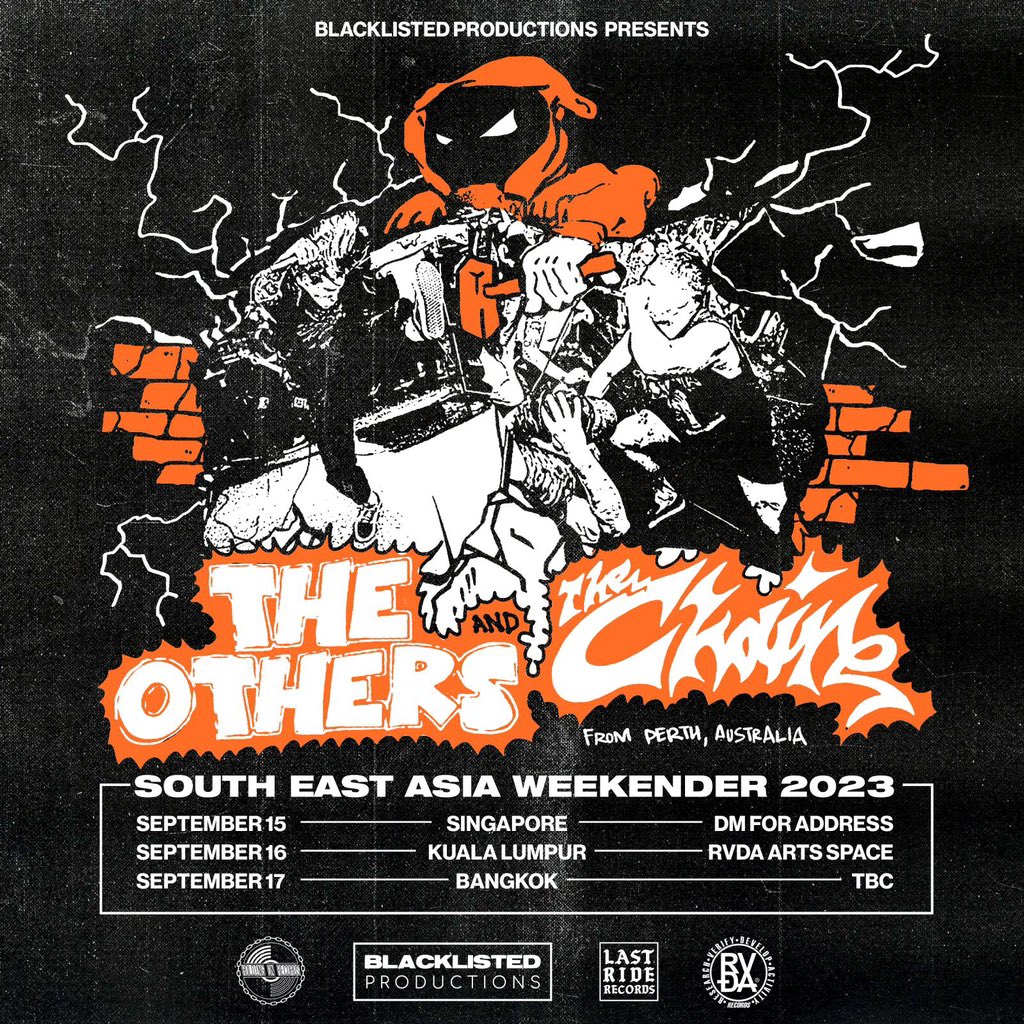 RVDA 34 : 16/9  The Chain &amp; The Others SEA Weekender 2023. 

Details coming soon! 

Present to you by <a href="/BLKLSTDPRDCTNS/">Blacklisted Productions</a> 

<a href="/lastriderecords/">Last Ride Records</a> 
<a href="/HoldingOnRecs/">Holding On Records</a>