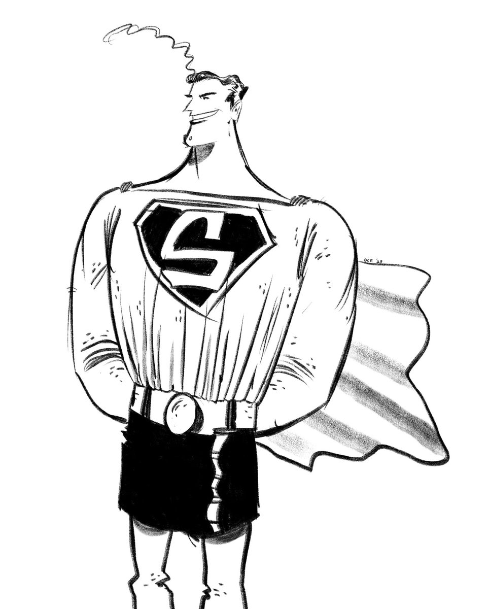 drawingwithdave's tweet photo. Just having fun drawin Supes… #Superman #art #drawing https://t.co/WP9SCHB95J