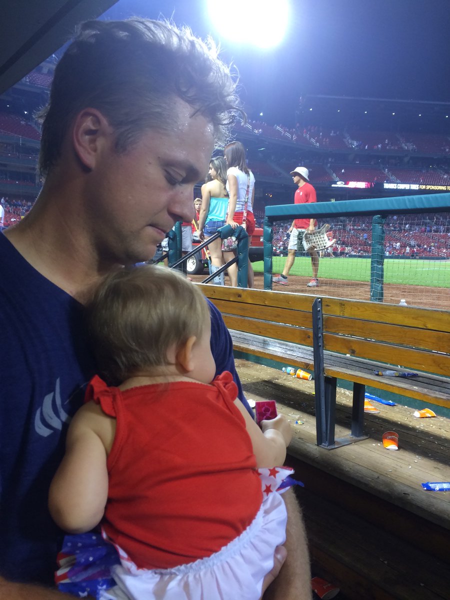TrevRosenthal's tweet photo. This past weekend, for the first time, I was able to sit in the stands of an @MLB game with my daughter. 

It was a great experience.

My key take away: She just needs me as a Dad. 

In the stands or on the field, it makes no difference.  

She doesn't need to understand the work I put in to be able to be on that field.

It doesn't matter to Her if I am a MLB All-Star. 

All that matters is that I show up every day, with the best version of my self.

With a smile on my face, no matter the challenges.

That I show Her Momma nothing but the best love I have. 

That She can trust, no matter the circumstance, I will protect her. 

I will continue to show Her, with action, all that I am.