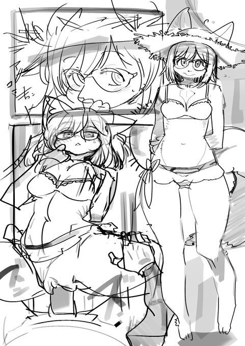 【Skeb進捗】下書きです…今から線入れていきます… 