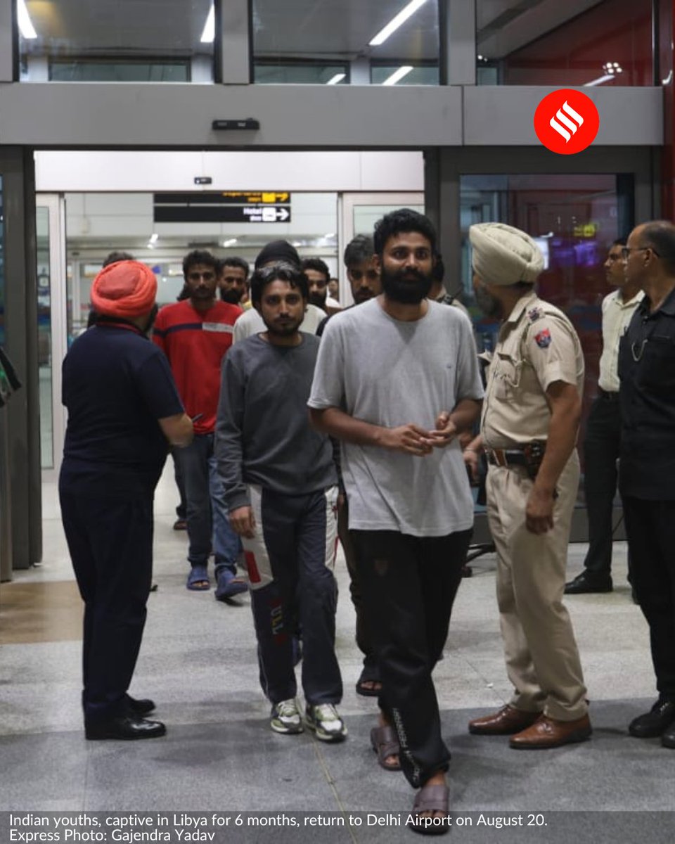 IndianExpress's tweet photo. “I was sold to a person in Dubai”

Paramjeet Singh while giving his statement to #DelhiPolice present at the #airport, said: “He used to beat me up so badly. He then sold me off to another man in #Libya.”

The men are among many who left India between February and April this year with hopes of landing #jobs in #Italy.

All of them had got “#visas and #workpermits” through various #travel agencies.

Little did they know that they had been duped and were being sent on a “#donkeyroute” — a term used to refer to the illegal and highly dangerous method hundreds of people undertake to reach Western countries.

Click on the 🔗 below to read what happened 👇🏽
https://t.co/UdRvZHRpHy