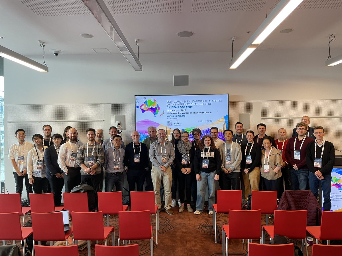 Had a great first day at #IUCr2023  running a workshop on diffuse scattering with Igor Levin and many excellent talks.