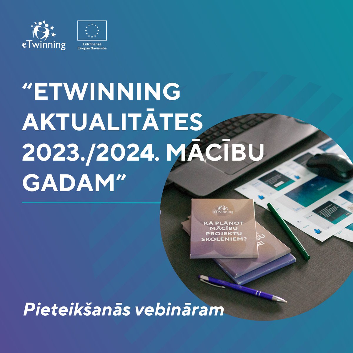 📣 Aicinām 2⃣0⃣. septembrī pievienoties mums vebinārā "eTwinning aktualitātes 2023./2024. mācību gadam", kur stāstīsim par to, kas paveikst pēdējā gada laikā un kas plānots nākotnei.
ℹ️ ej.uz/etw-vebinars7
🖋️ ej.uz/etw-vebinars7-…