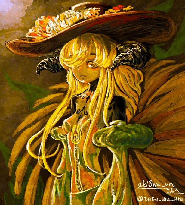#絵を彩度100にすると超派手