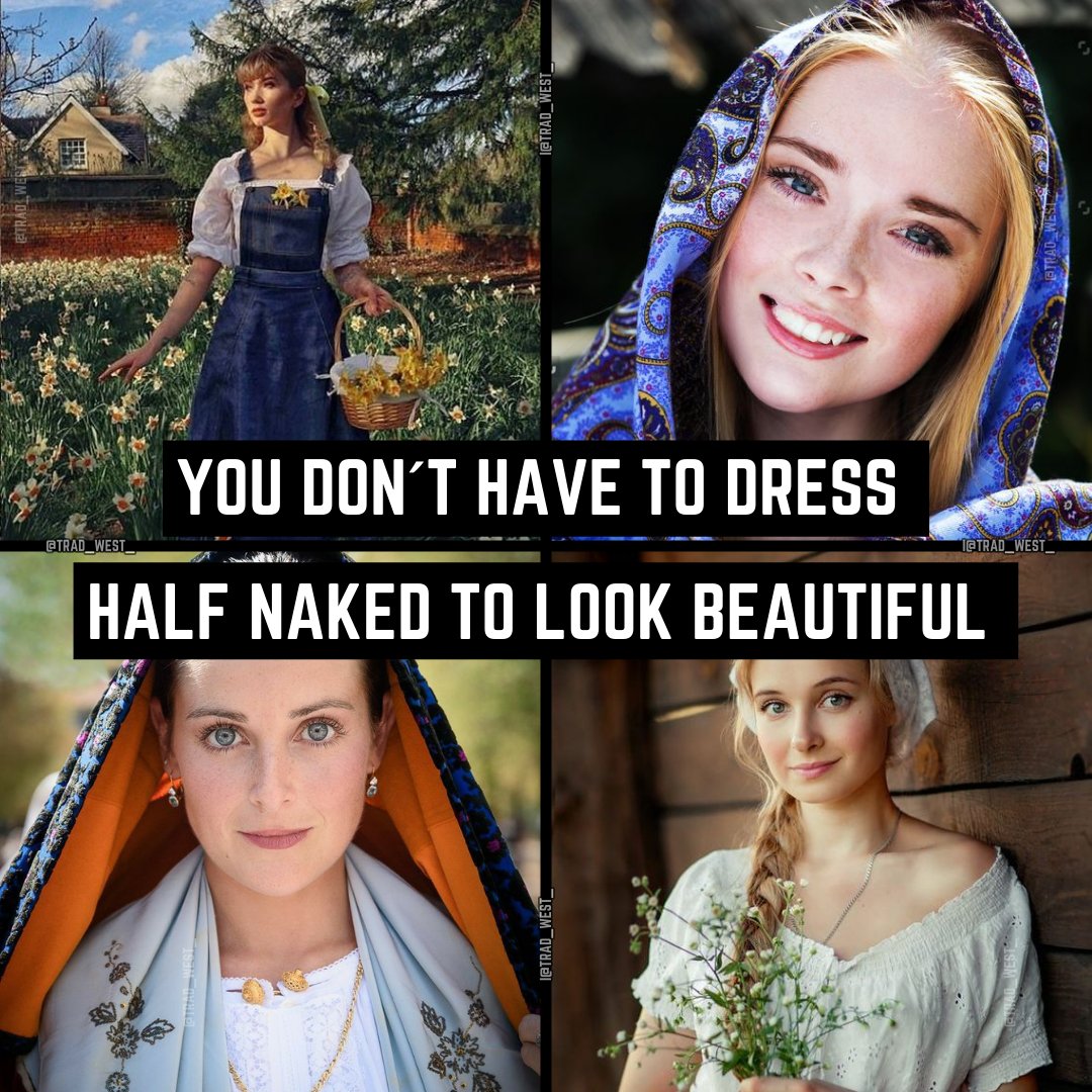 trad_west_'s tweet photo. Healthy reminder: modesty > indecency https://t.co/Y3tS7qHESE